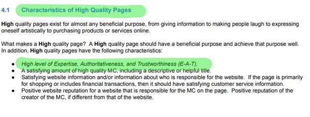 Creating helpful content that demonstrates expertise, authority and trust (E-A-T)
